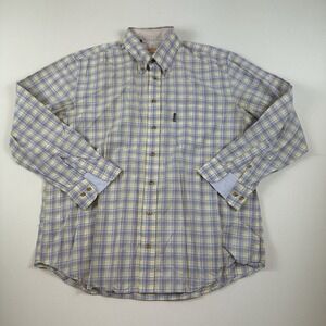 Barbour The Country Shirt Mens Large Plaid‎ Button Down Long Sleeve